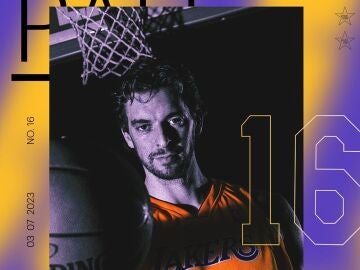 Los Ángeles Lakers anuncian que retirarán el dorsal '16' de Pau Gasol