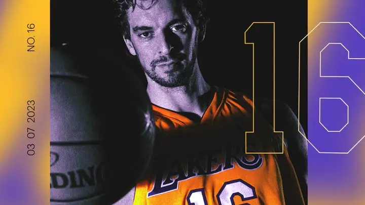 Los &Aacute;ngeles Lakers anuncian que retirar&aacute;n el dorsal '16' de Pau Gasol