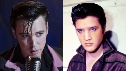 Austin Butler y Elvis Presley Austin Butler y Elvis Presley