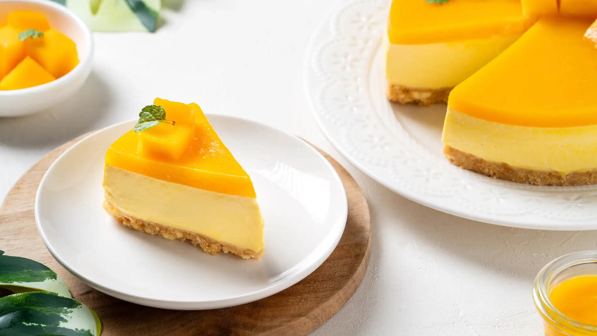 Cheesecake de mango sin horno: un dulce fresco y delicioso
