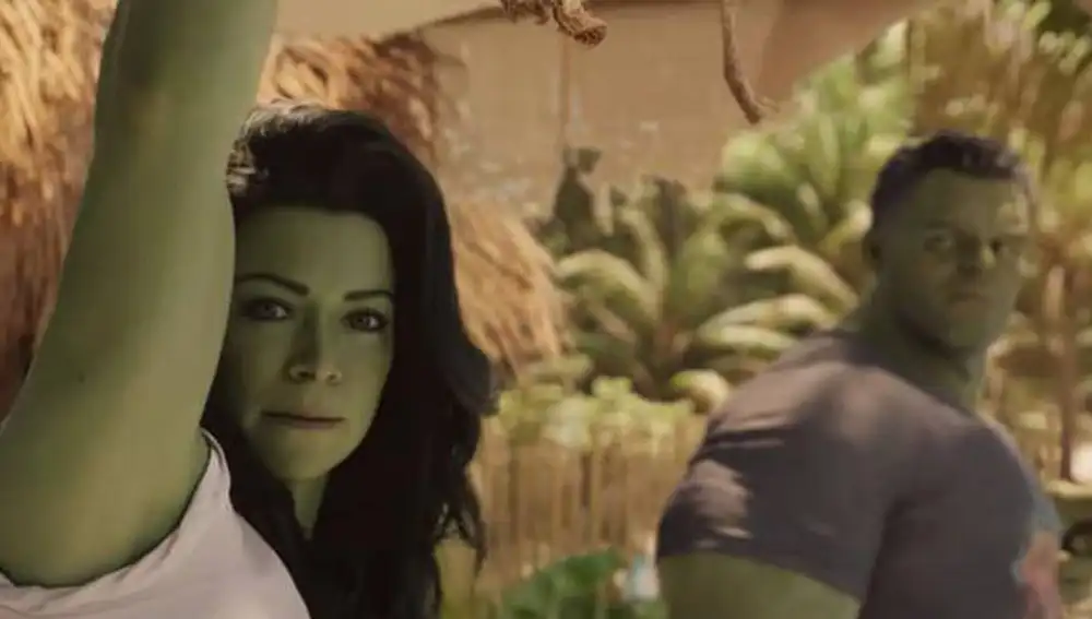 Tatiana Maslany y Mark Ruffalo en 'She Hulk'