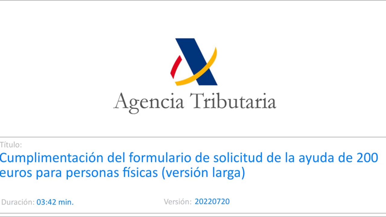Cómo cumplimentar la solicitud de la ayuda de 200 euros
