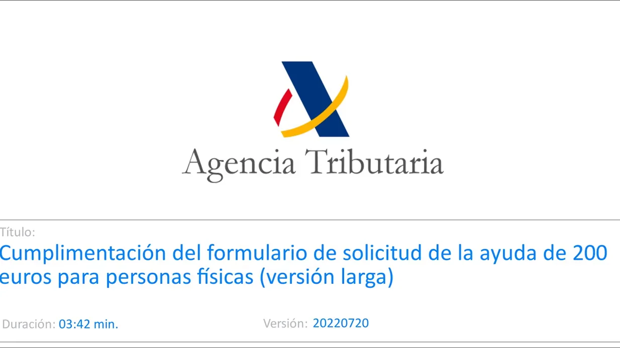 Cómo cumplimentar la solicitud de la ayuda de 200 euros Cómo cumplimentar la solicitud de la ayuda de 200 euros