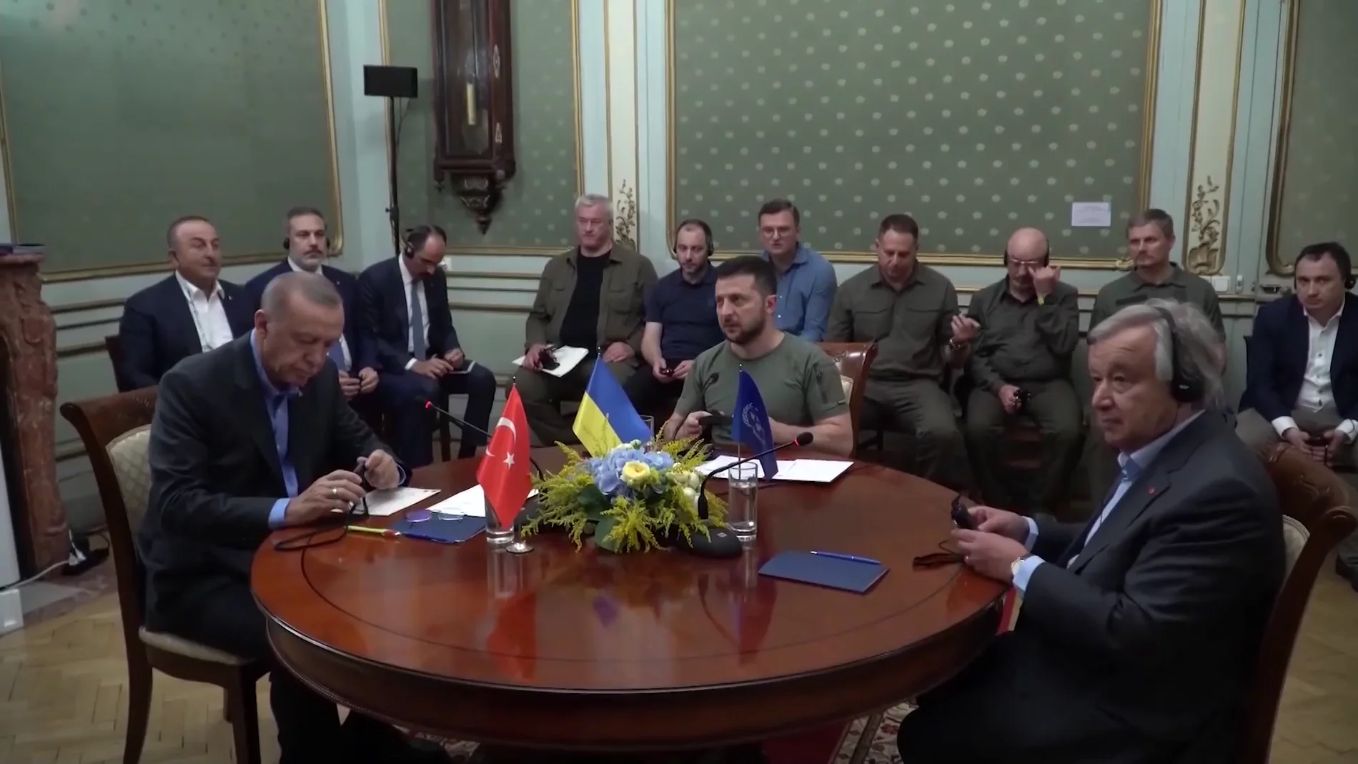 Reunión en Ucrania entre Zelenski, Erdogan y Guterres