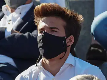 Riqui Puig durante su presentación en Los Ángeles Riqui Puig durante su presentación en Los Ángeles
