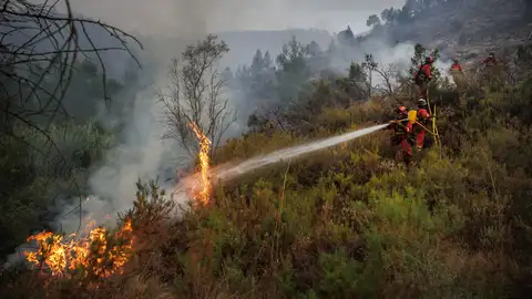 Fotografía de archivo del incendio que se declaró en Bejís (Castellón). Fotografía de archivo del incendio que se declaró en Bejís (Castellón).