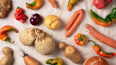 Lidl evita el desperdicio y pone a la venta fruta deformada por la sequía 