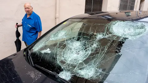 Tormenta de granizo en Cataluña Tormenta de granizo en Cataluña