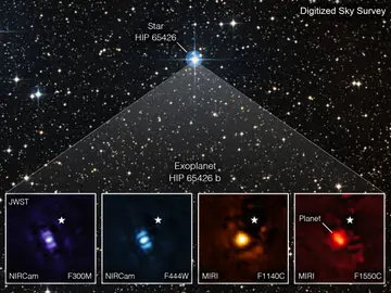 Imagen del primer exoplaneta fotografiado por el telescopio espacial James Webb Imagen del primer exoplaneta fotografiado por el telescopio espacial James Webb