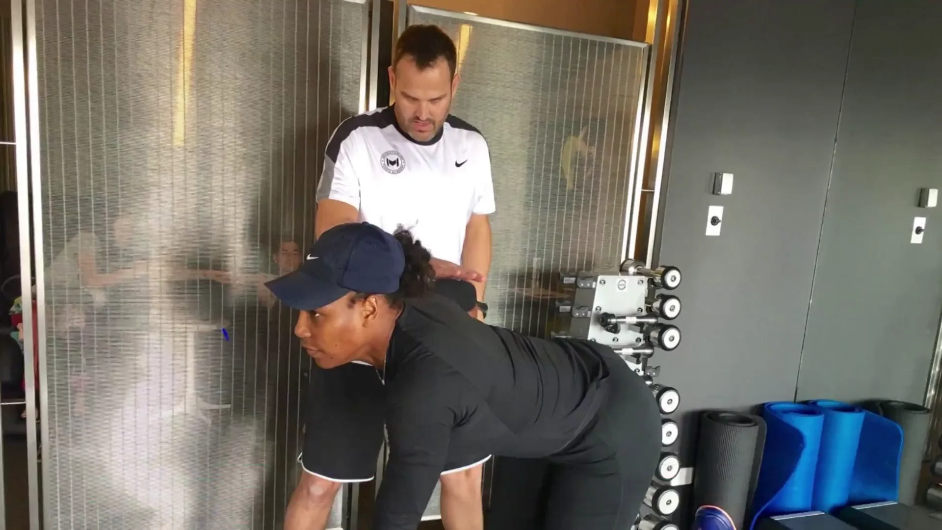 Rubén Mateu, trabajando con Serena Williams Rubén Mateu, trabajando con Serena Williams