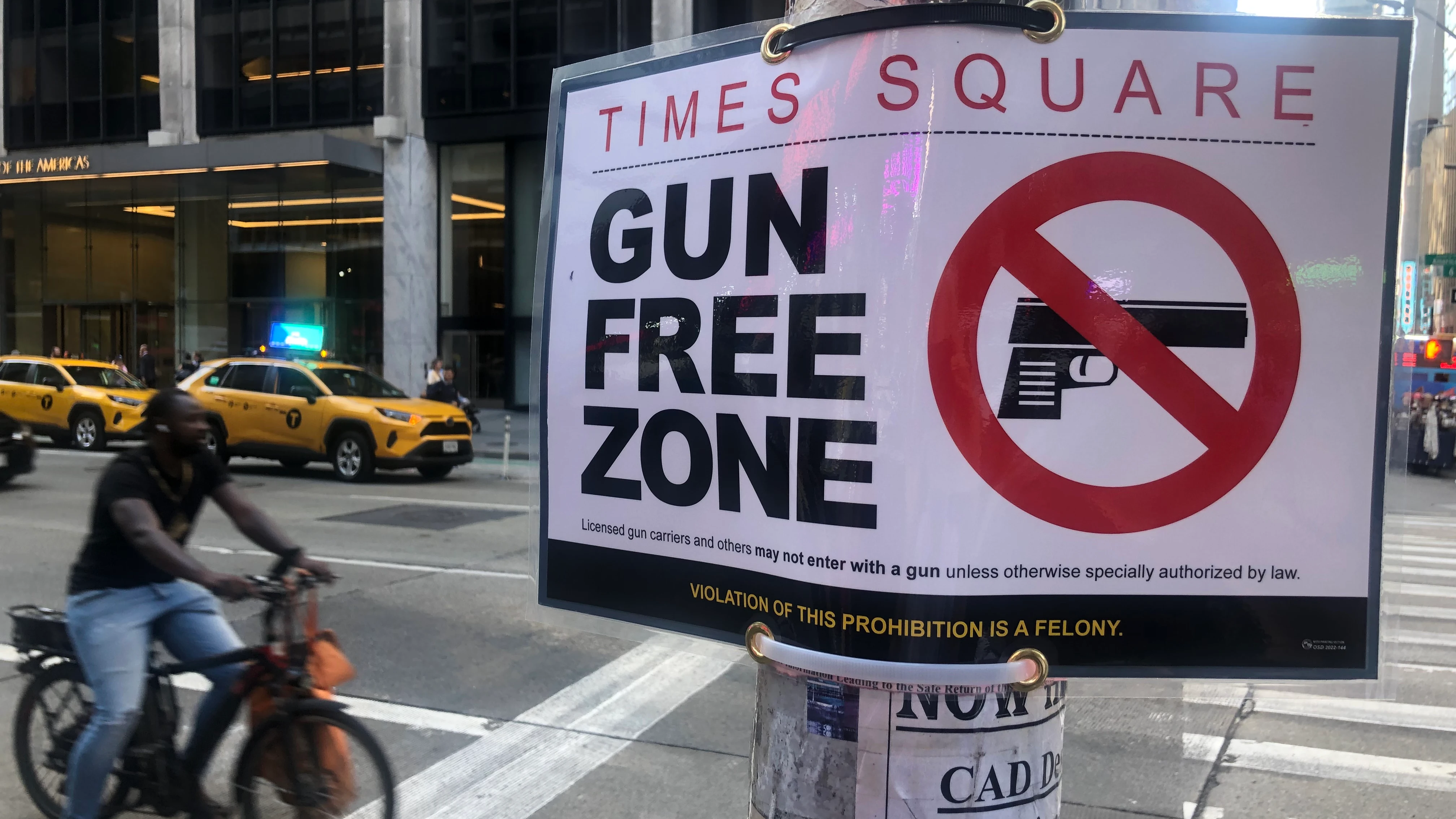 Times Square, "zona libre de armas" Times Square, "zona libre de armas"