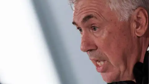 Ancelotti, en la rueda de prensa del Real Madrid Ancelotti, en la rueda de prensa del Real Madrid