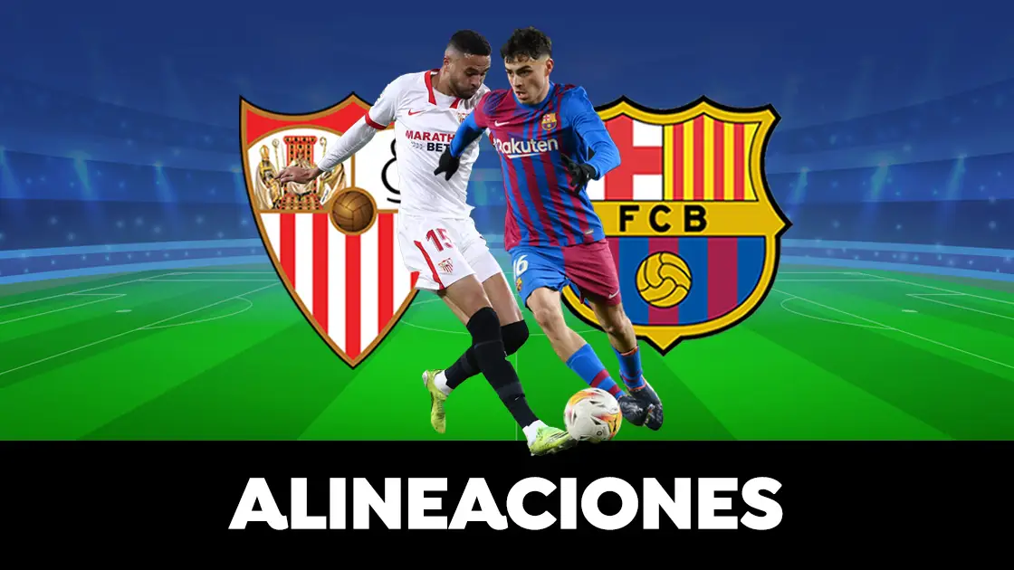 Alineaci&oacute;n del Barcelona en el partido de hoy contra el Sevilla en La Liga