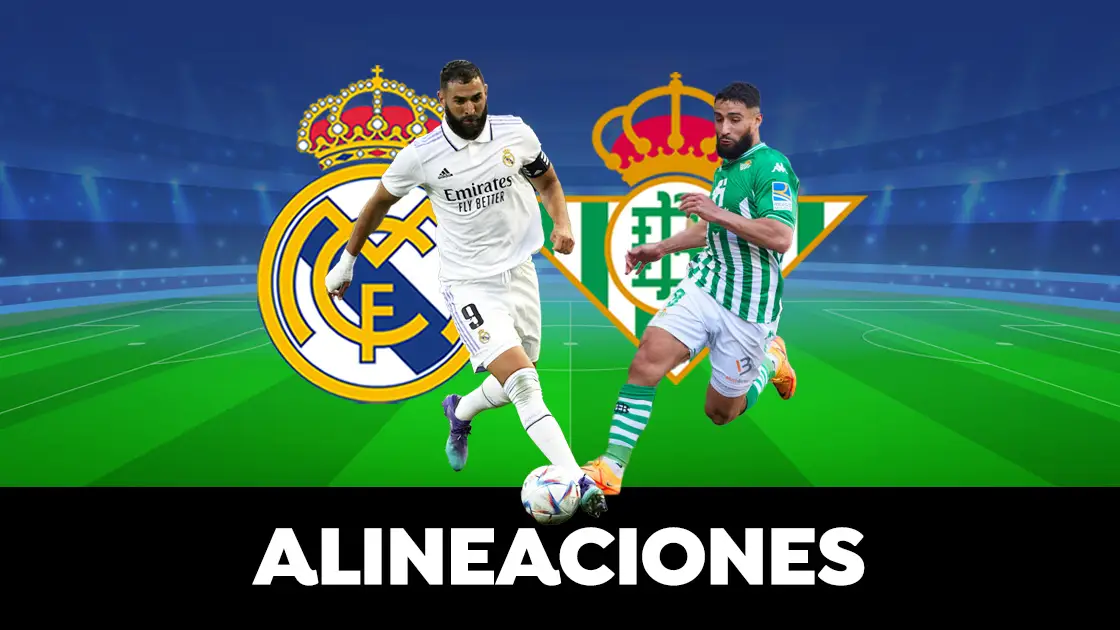Alineaci&oacute;n del Real Madrid en el partido de hoy contra el Betis en La Liga