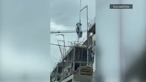 El coche tras el accidente El coche tras el accidente