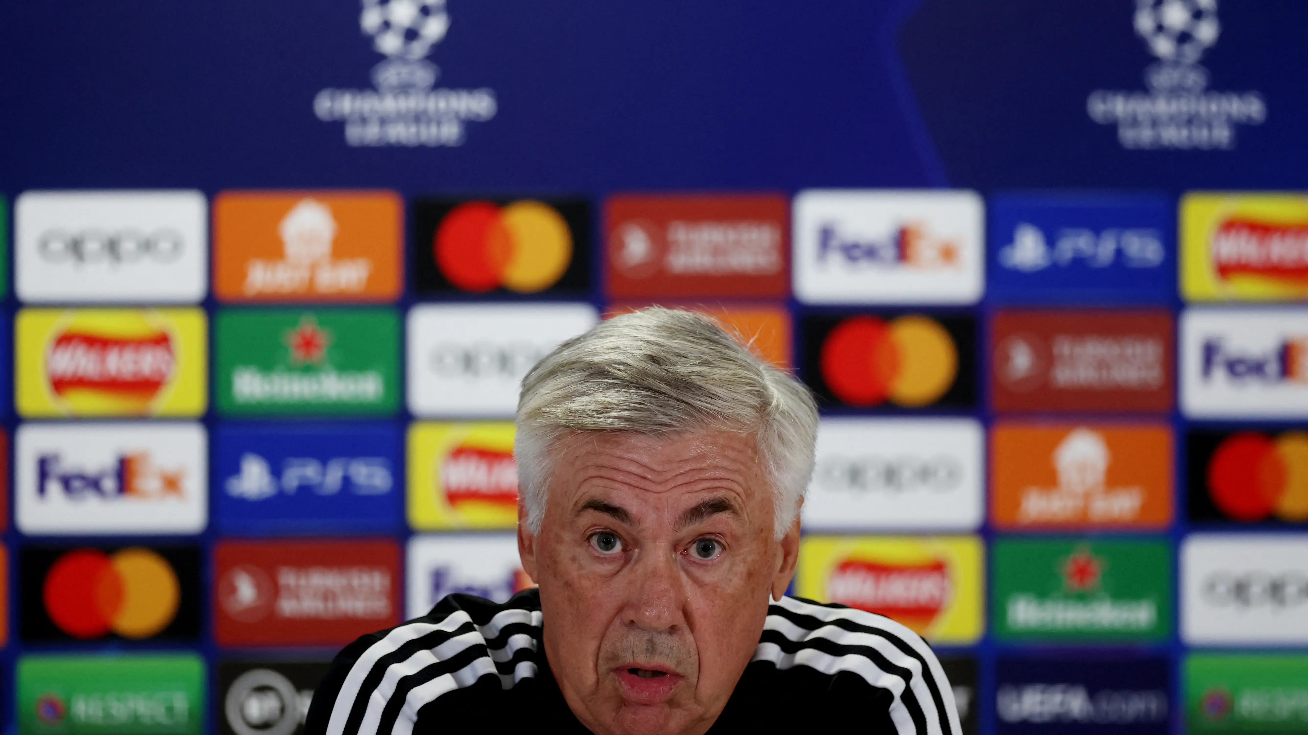 Carlo Ancelotti, en rueda de prensa Carlo Ancelotti, en rueda de prensa