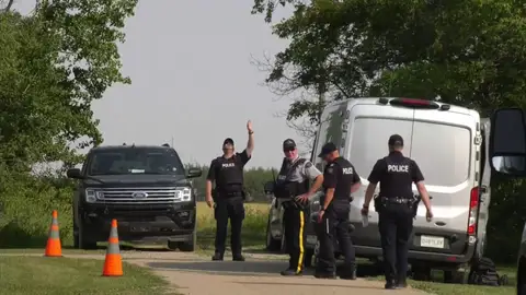 La policía canadiense en búsqueda de los dos presuntos autores Canadá