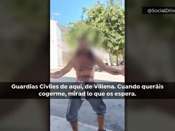 Un hombre amenaza a la Guardia Civil de Villena en un vídeo