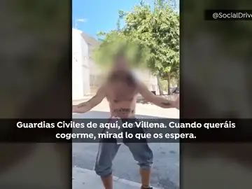 Un hombre amenaza a la Guardia Civil de Villena en un vídeo Un hombre amenaza a la Guardia Civil de Villena en un vídeo