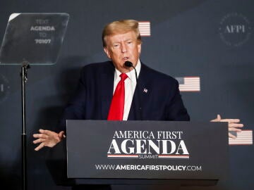 El expresidente de Estados Unidos Donald Trump, durante una comparecencia