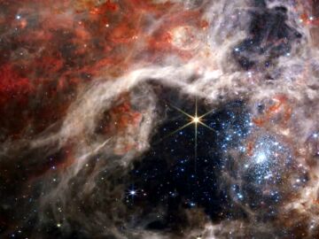Imagen de la 'guardería de estrellas' vista por el telescopio James Webb