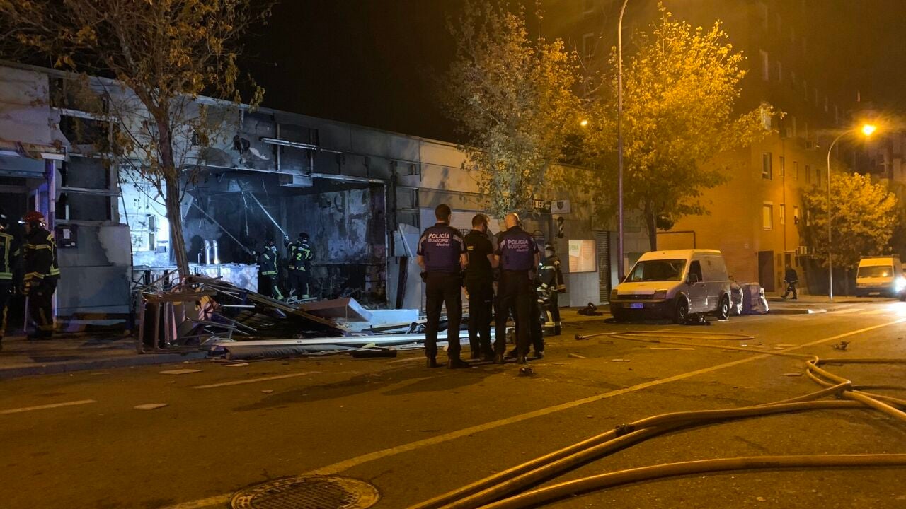 Detenidos los dos heridos graves tras la explosión de un bar en Carabanchel