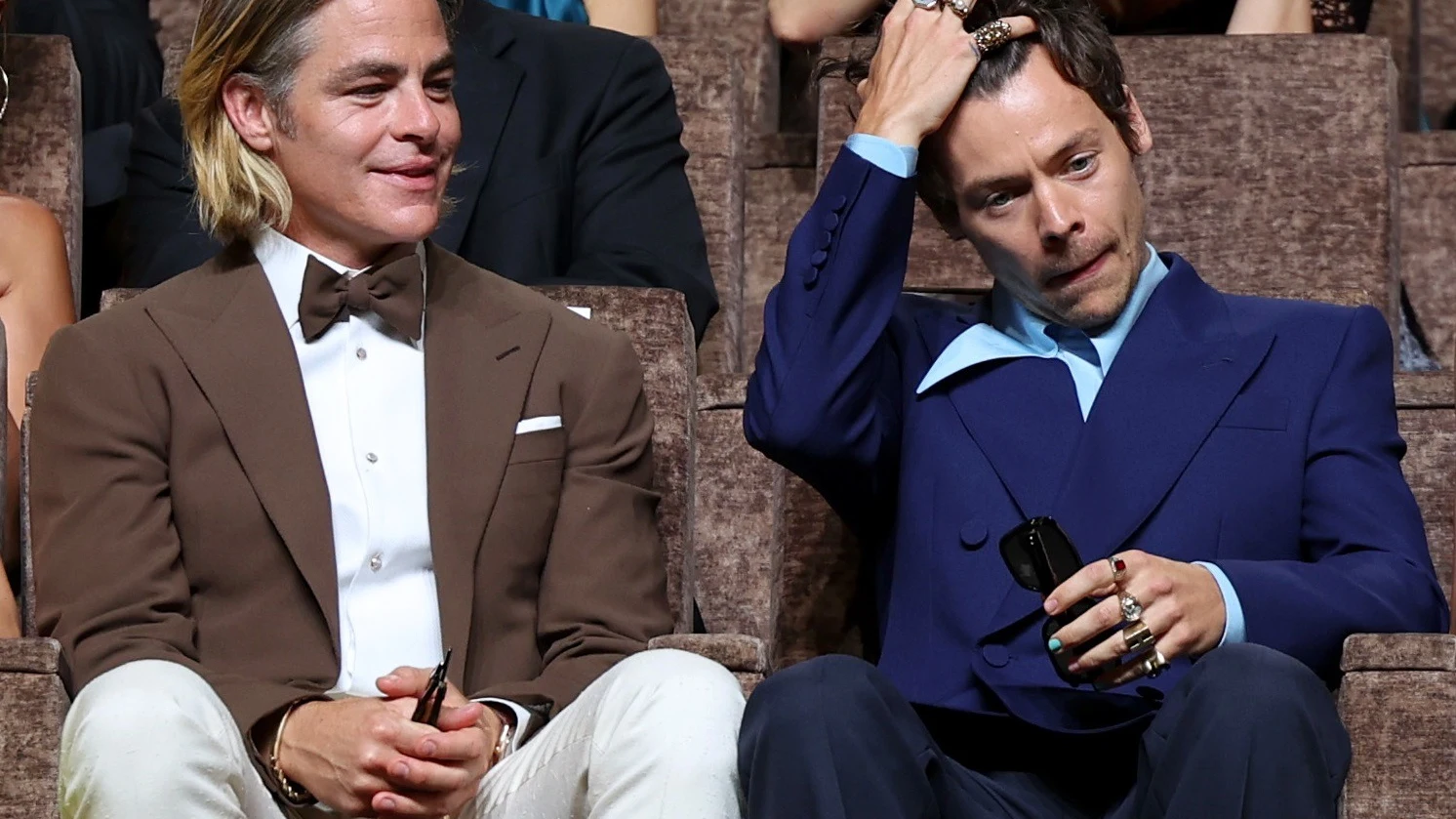 Chris Pine y Harry Styles en la premiere de 'Don't Worry Darling'