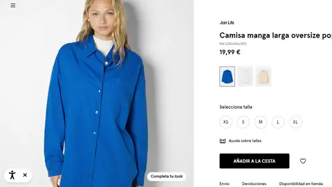 Camisa azul klein Camisa azul klein