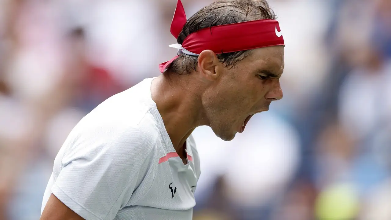 Rafa Nadal en el partido de octavos de final del US Open contra Frances Tiafoe Rafa Nadal en el partido de octavos de final del US Open contra Frances Tiafoe