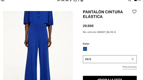 Pantalón azul klein Pantalón azul klein