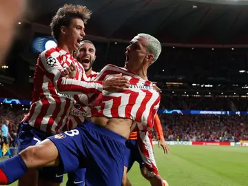 Antoine Griezmann celebra su gol ante el Oporto Antoine Griezmann celebra su gol ante el Oporto