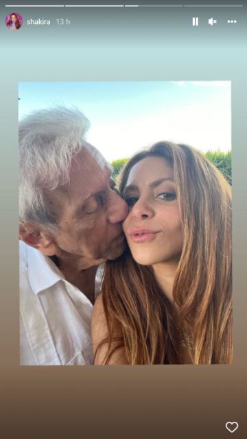 Shakira y su padre, William Mebarak