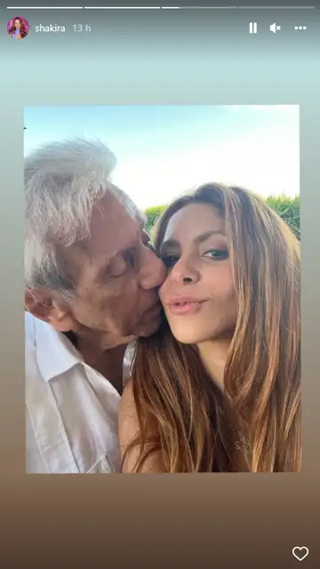 Shakira y su padre, William Mebarak Shakira y su padre, William Mebarak