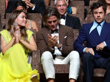 Olivia Wilde, Chris Pine y Harry Styles en Venecia