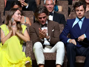 Olivia Wilde, Chris Pine y Harry Styles en Venecia Olivia Wilde, Chris Pine y Harry Styles en Venecia
