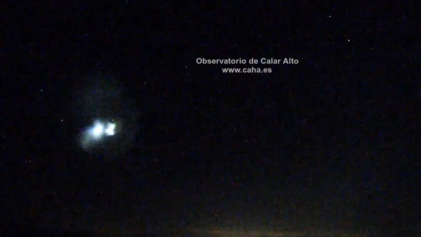 El destello visto en el cielo del sur de Espa&ntilde;a 