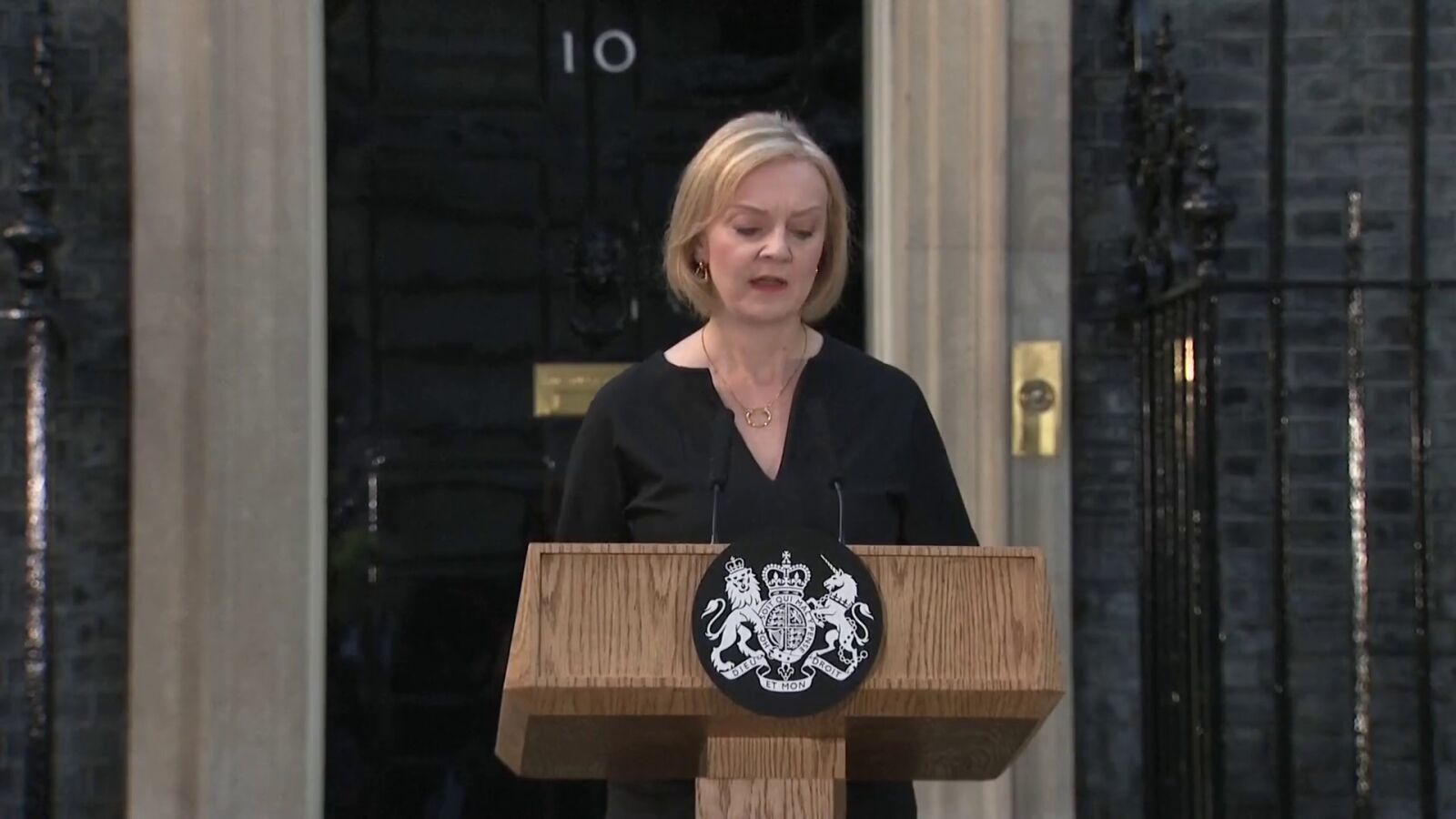 La despedida de Liz Truss: 