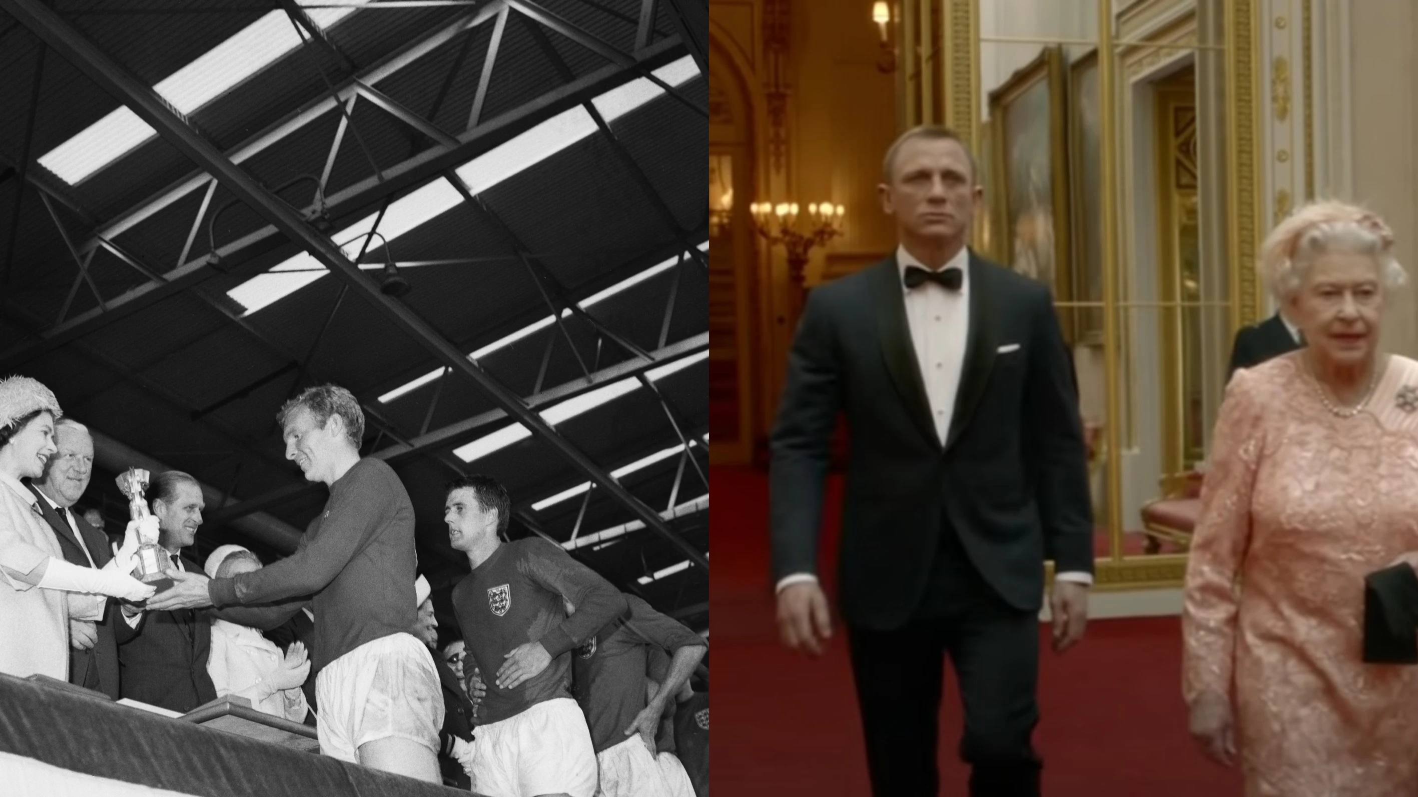 La reina Isabel II y dos momentos históricos relacionados con el deporte La reina Isabel II y dos momentos históricos relacionados con el deporte