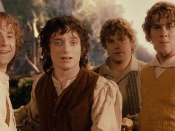 Los hobbits protagonistas de 'El Señor de los Anillos'