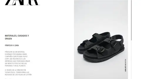 Sandalias negras Piñatex Sandalias negras Piñatex