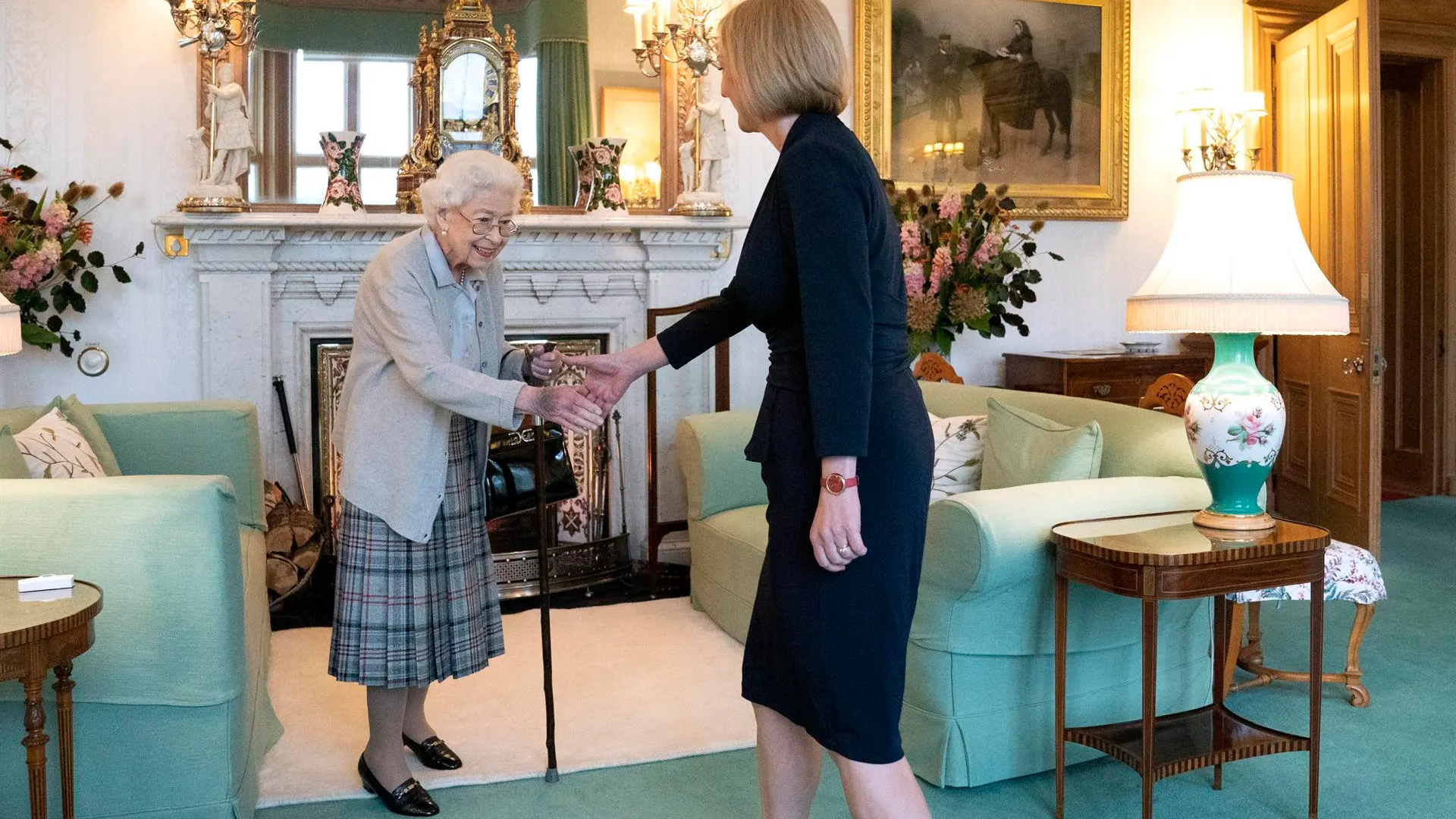 Isabel II y Liz Truss en Balmoral Isabel II y Liz Truss en Balmoral