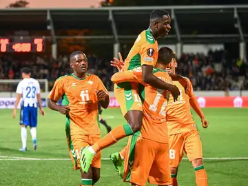 El Betis celebra un gol frente al HJK Helsinki El Betis celebra un gol frente al HJK Helsinki