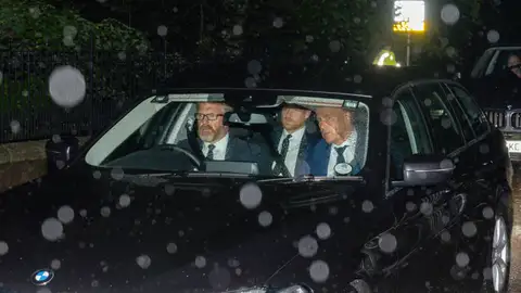 El príncipe Harry llegando a Balmoral El príncipe Harry llegando a Balmoral