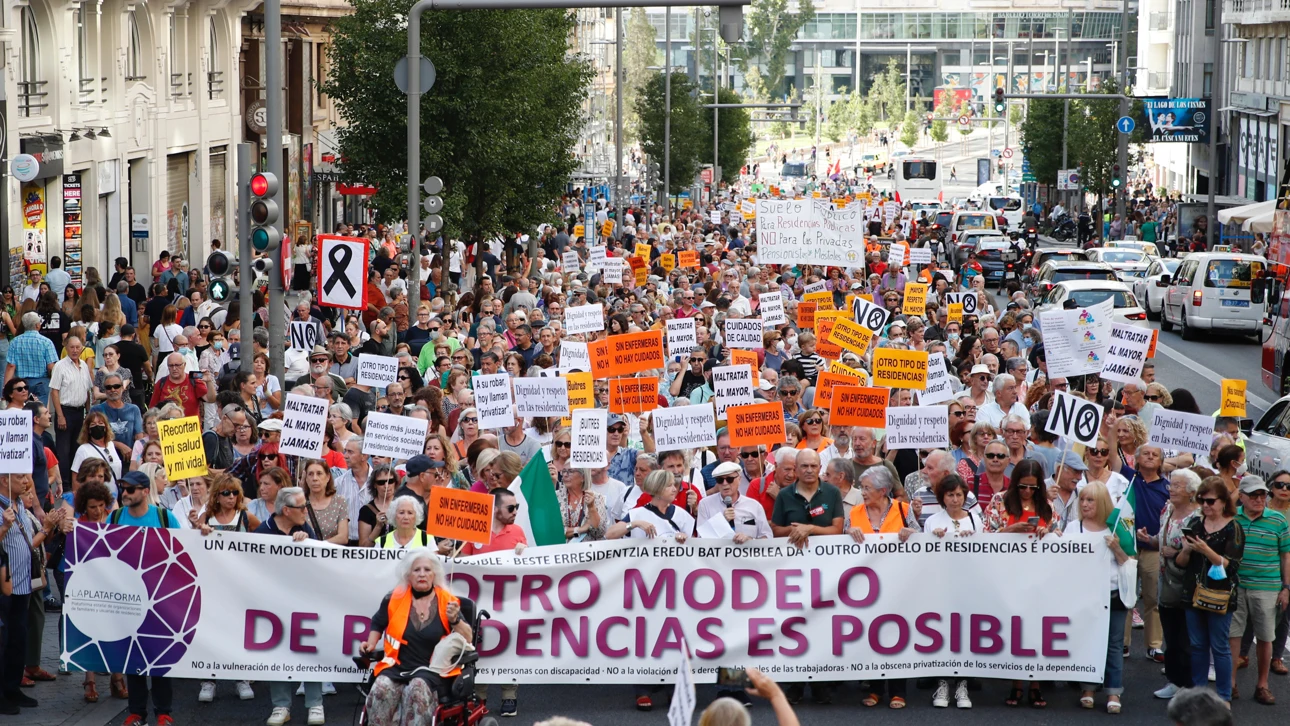 Manifestación 'Otro modelo de residencia es posible' Manifestación 'Otro modelo de residencia es posible'