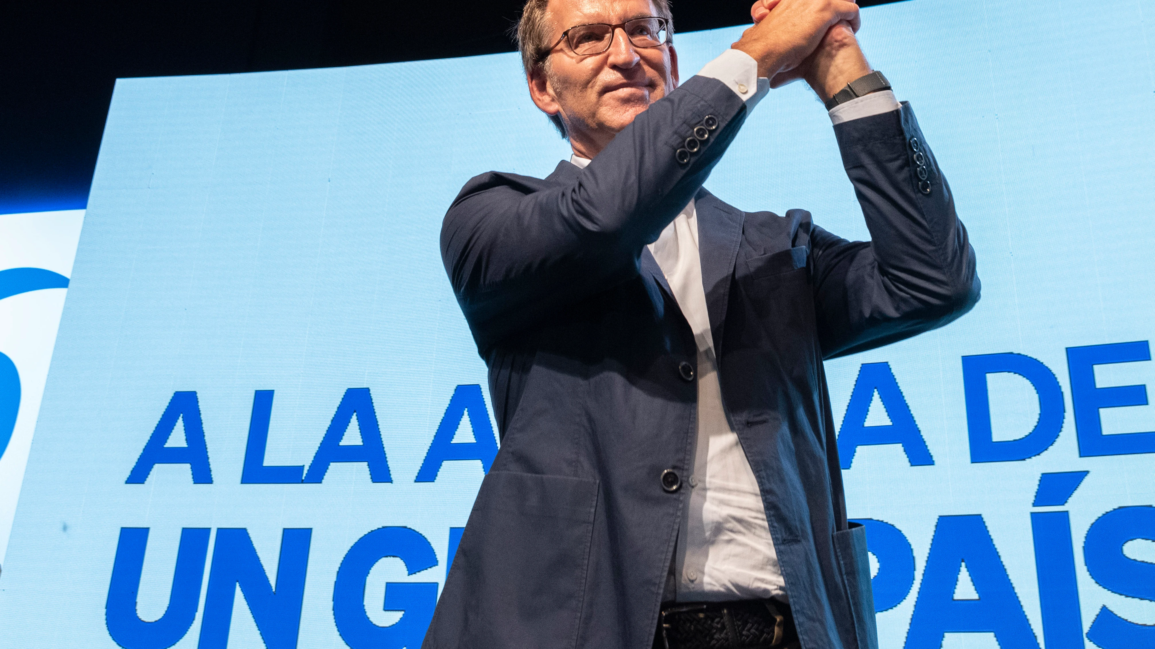 El l&iacute;der del PP, Alberto N&uacute;&ntilde;ez Feij&oacute;o