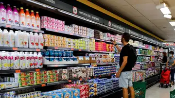 Refrigerados en un supermercado