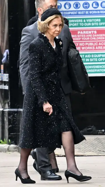 Doña Sofía llegando al funeral de Isabel II Doña Sofía llegando al funeral de Isabel II