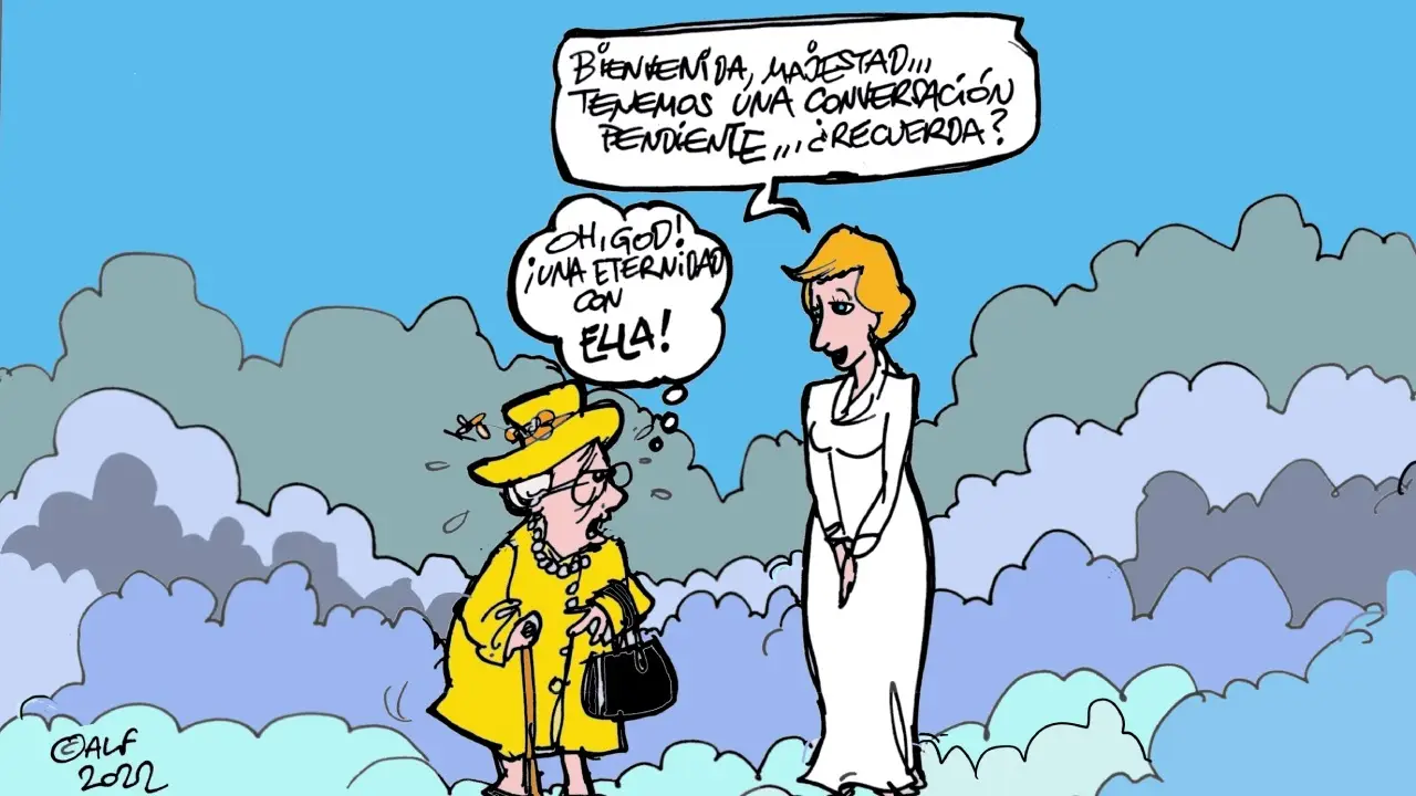 La muerte de Isabel II, en la vi&ntilde;eta semanal