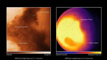 Primeras imágenes del planeta Marte captadas por el telescopio espacial James Webb Primeras imágenes del planeta Marte captadas por el telescopio espacial James Webb