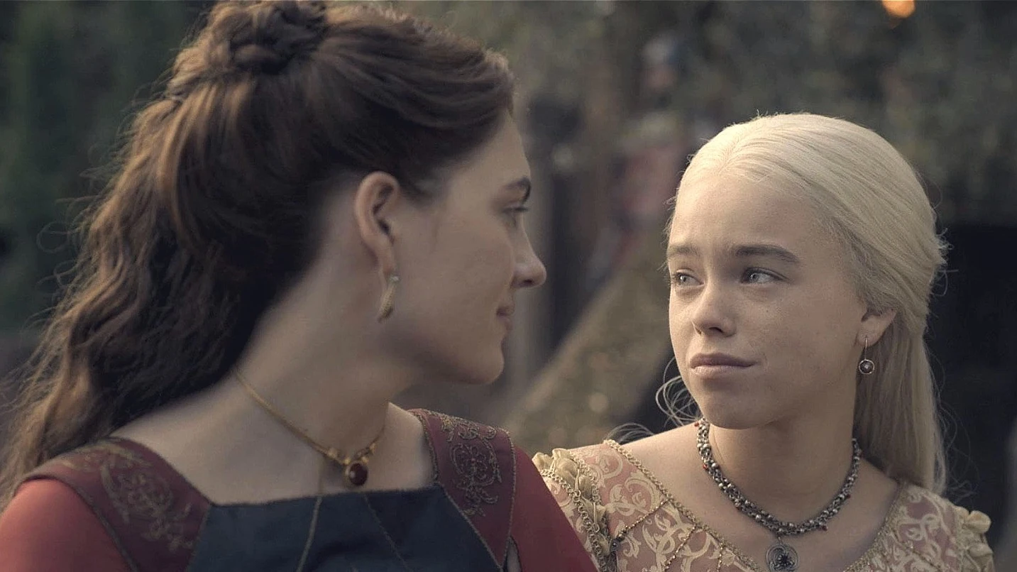 Rhaenyra Targaryen y Alicent en 'La Casa del Dragón' Rhaenyra Targaryen y Alicent en 'La Casa del Dragón'
